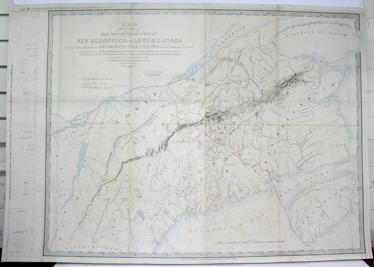 Item #M4401 Map of the portion of Her Majesty's Colonies of New Brunswick and Lower Canada. James Wyld.