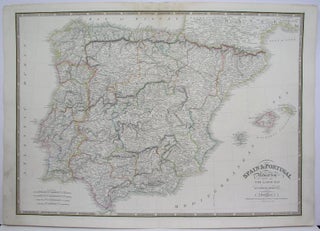 Item #M4442 Spain & Portugal Reduced from The Large Map in Four Sheets. James Wyld