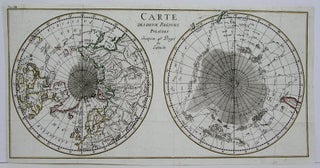 Item #M4541 Carte des Deus Regions Polaires. James Cook