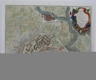 Item #M4544 Plan of the Battle of Saragossa, Fought Aug. 9 1710, between the Allies under Lieut....