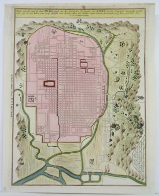 Item #M4560 Platte Grondt van de Stad Miaco. Engelbert Kaempfer, Johann Caspar Scheuchzer