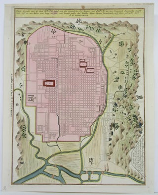 Item #M4560 Platte Grondt van de Stad Miaco. Engelbert Kaempfer, Johann Caspar Scheuchzer