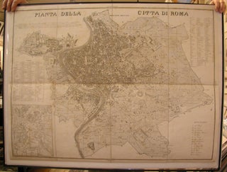 Item #M4626 Pianta Della Citta Di Roma. Wilhelm Stier, Johann Michael Knapp