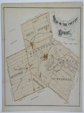 Item #M4688 Map of the County of Brant. C L. Smith