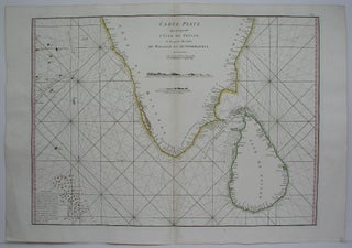 Item #M4692 Carte Plate qui comprend I'Isle de Ceylan, et unt partie des Cotes de Malabar et de...