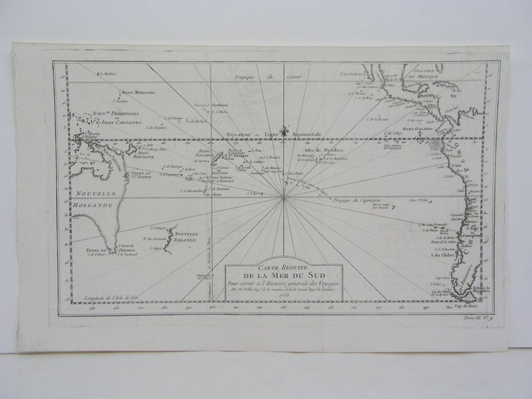 Item #M4705 Carte Reduite de la Mer du Sud. Bellin.