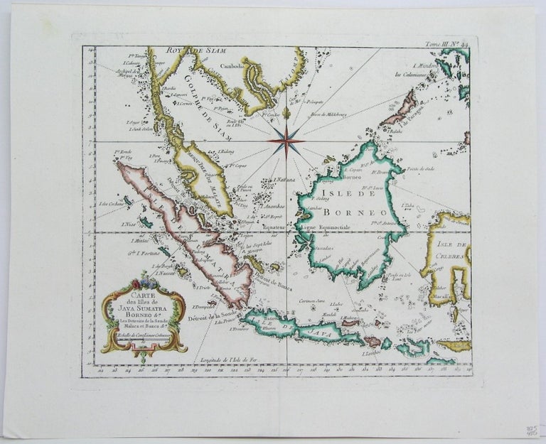 Item #M4715 Carte Des Isles de Java, Sumatra Borneo. Bellin.