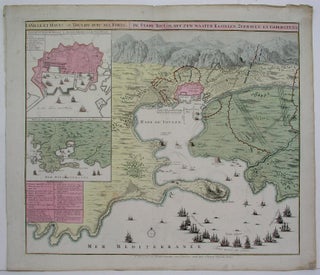 Item #M4716 La Ville et Havre de Toulon avec ses forts. Homann