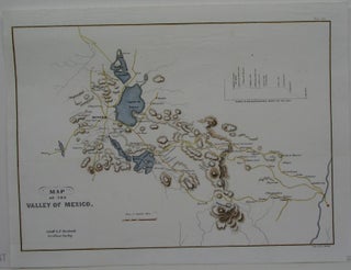 Item #M4783 Map of the Valley of Mexico. L H. Hardcastle