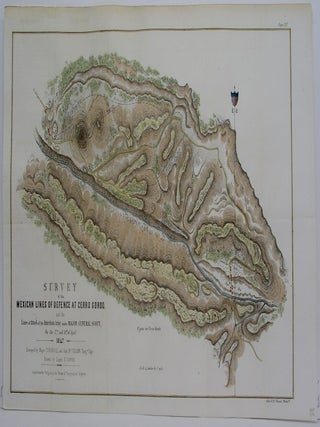 Item #M4786 Survey of the Mexican Lines of Defence at Cerro Gordo and the Lines of Attack of the...