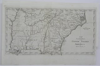Item #M4824 Map of the Southern Parts of the United States of America. Abraham Bradley
