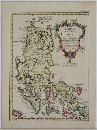 Item #M4839 Carte des Isles Philippines. Bellin