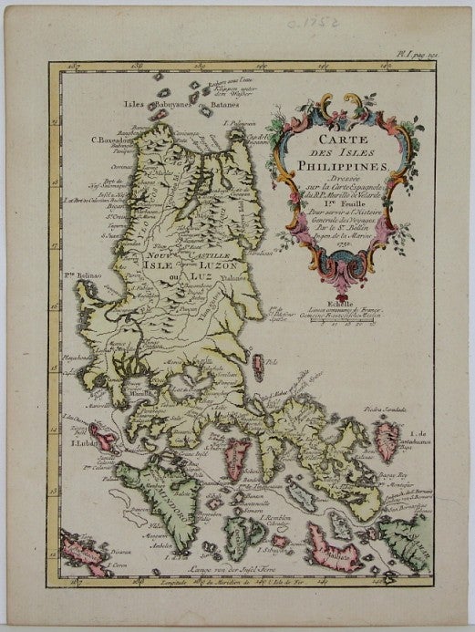 Item #M4839 Carte des Isles Philippines. Bellin.