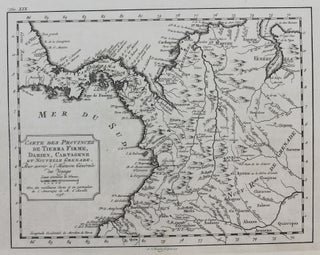 Item #M4848 Carte des Provinces de Tierra Firme, Darien, Cartagene et Couvelle Grenade. Bellin