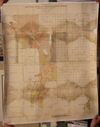 Item #M4926 Map of Part of the Montreal River and Temagami Forest Reserve. Willet G. Miller