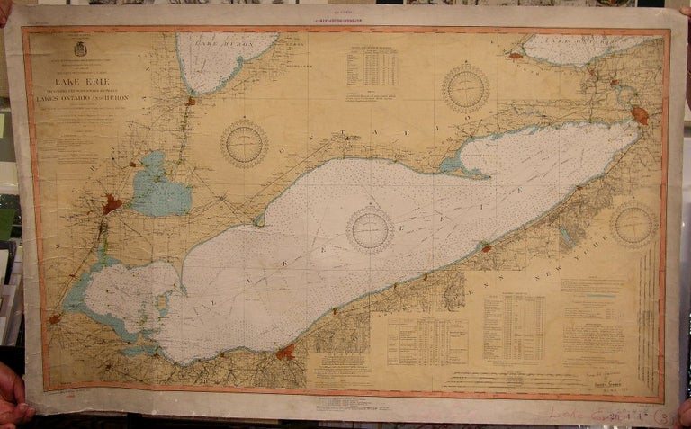 Item #M4929 Lake Erie Including the Waterways between Lakes Ontario and Huron. Major W. I. Fisk, Colonel G. J. Lydecker.