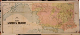 Item #M4933 Map of part of Northern Ontario Showing the Northern Part of the District of...