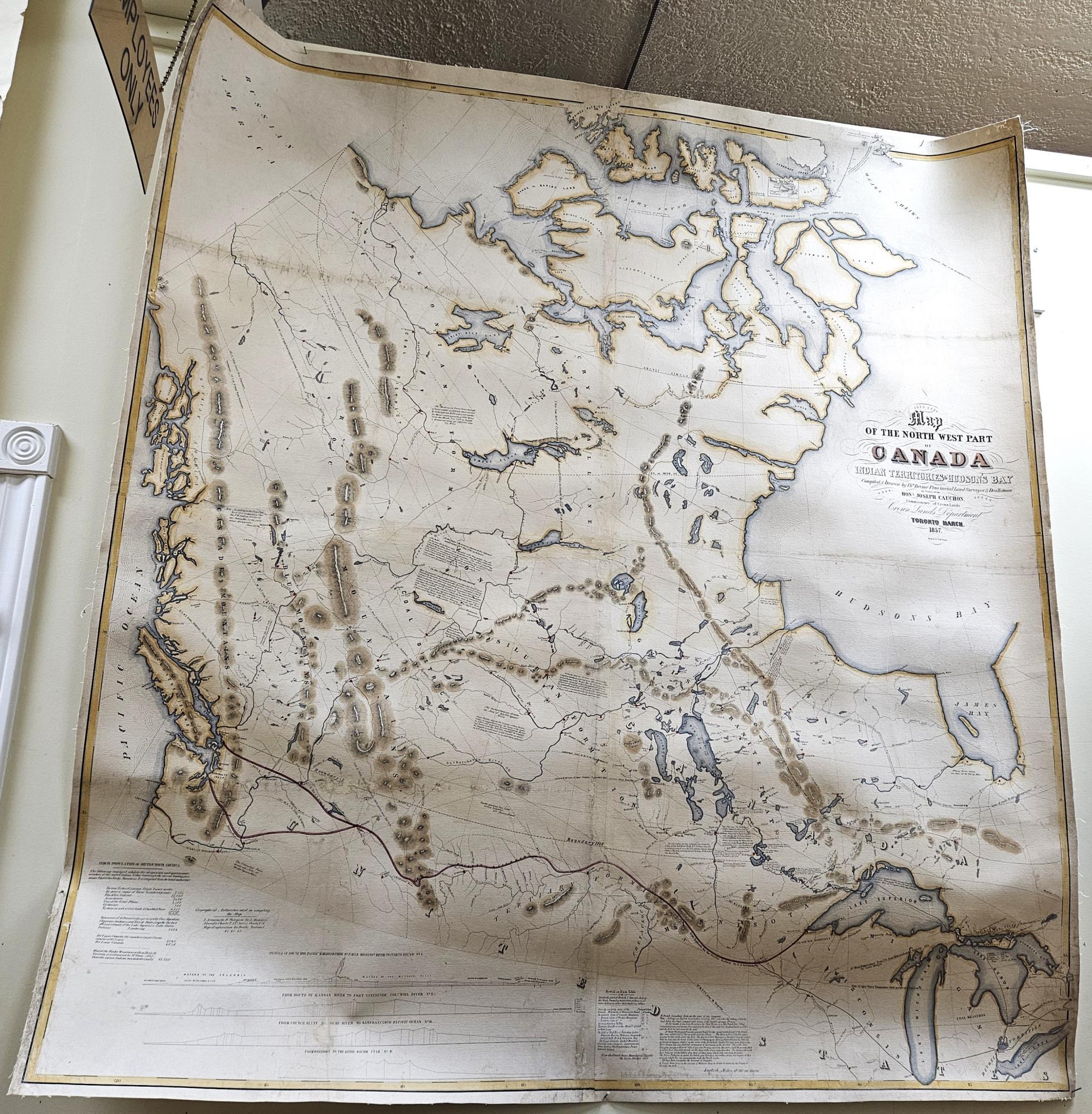 Map of the North West Part of Canada Indian Territories & Hudson's Bay ...
