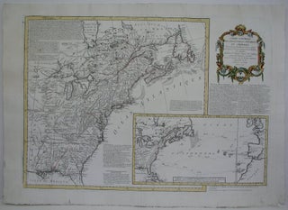 Item #M4982 Carte Nouvelle des Possessions Angloises en Amerique. Thomas Jefferys, Moithey