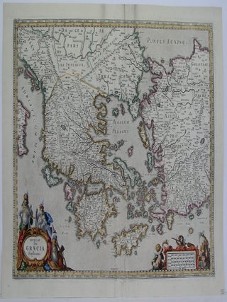 Item #M5019 Hellas seu Graecia Sophiani. Janssonius, Mercator