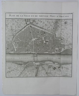 Item #M5046 Plan de la Ville et du Nouveau Pont D'Orleans. Charles Groux