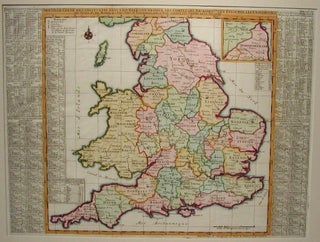 Item #M505 Nouvelle carte de l'Angleterre dans laqu'elle l'on observe. Henri Chatelain