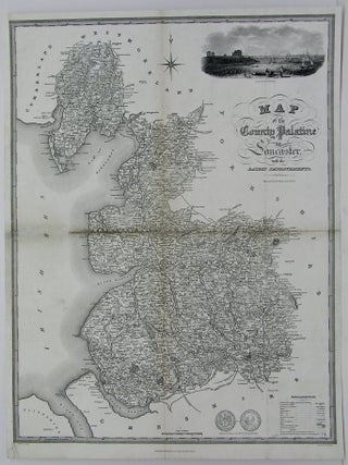 Item #M5075 Map of the County Palatine or Sancaster. T. Wilson