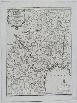 Item #M5133 Gouvernement General de Languedoc et Partie deceluy de Guienne et Gascogne, ou se...