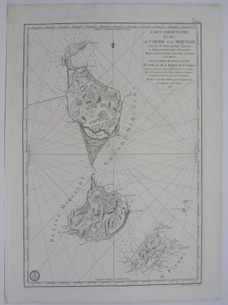 Item #M5155 Carte particuliere des iles de St Pierre et Miquelon. Fortin