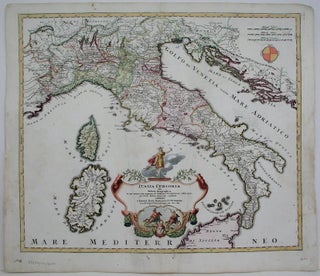 Item #M5184 Italia Cursoria seu Tabula Geographica. Homann