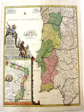 Item #M5185 Portugalliae et Algarbiae cum finitimis hispamae Regnis Castilliae Legionis…....
