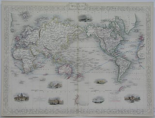 Item #M5212 The World on Mercators Projection. J. Rapkin