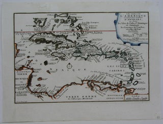Item #M5228 Les Isles de L'Amerique Connue Sous le Nom D'Antilles, ou sont les Isles de Cuba, St....