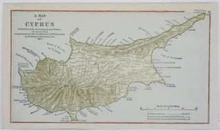 Item #M5266 A Map of Cyprus. Capt. Graves, H. Kiepert, Schroeder