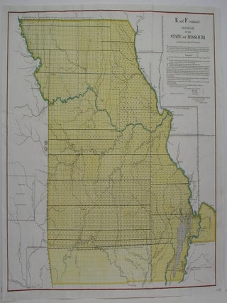 Item #M5321 E and F (combined) Diagram of the State of Missouri. John G. Clark, William Dunn,...