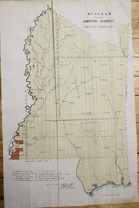 Item #M5322 Diagram of the Surveying District South of Tennessee. A. Downing