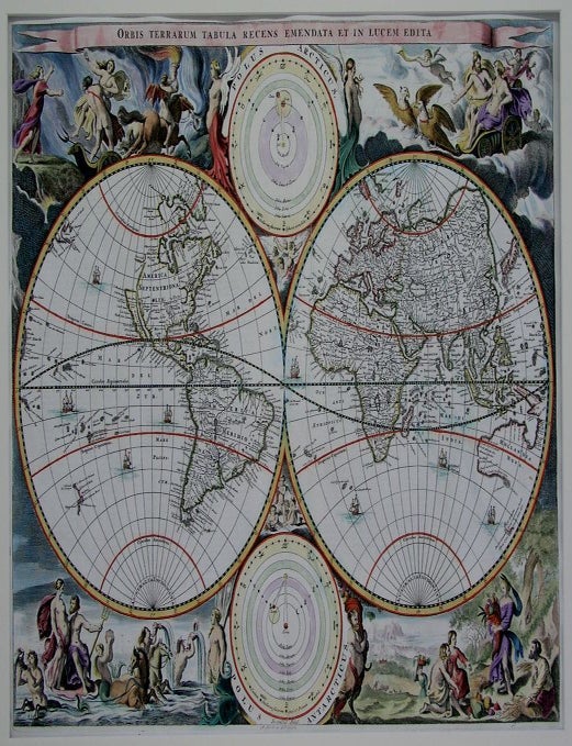 Item #M5368 Orbis Terrarum Tabula Recens Emendata et in Lucem Edita. Stoopendaal.
