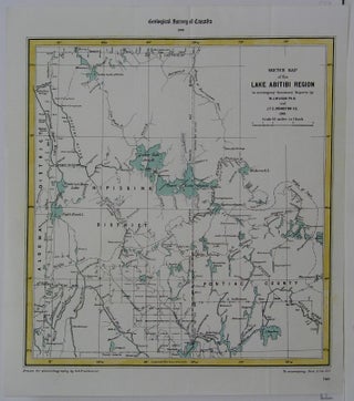 Item #M5369 Sketch Map of the Lake Abitibi Region. O E. Prud'homme