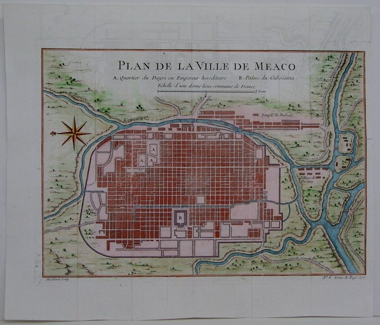 Item #M5387 Plan de la Ville de Meaco. Bellin.