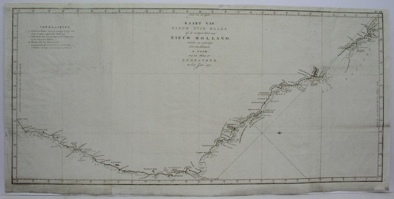 Item #M541 Kaart Van Nieuw Zuid Wales of de Oostyke Kust van Nieuw Holland…. Captain James Cook.