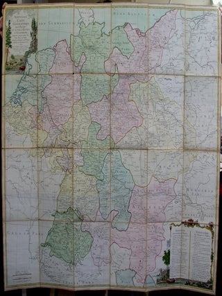 Item #M5426 Nouvelle Carte Geographique des Postes et Autres Routes D'Allemagne. Louis-Charles...