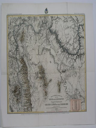 Item #M5480 Map Showing Routes of the River and Land Parties Engaged in Exploring the Grand Canon...