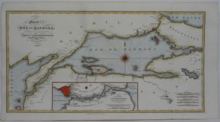 Item #M5484 Carte de la Mer de Marmara du Canal Dardanelles et de Celui de Constantinople. Kauffer