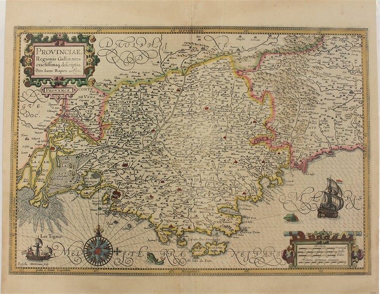 Item #M5534 Provinciae Regionis Galliae. Pierre-Jean Bompar, Mercator, Hondius.