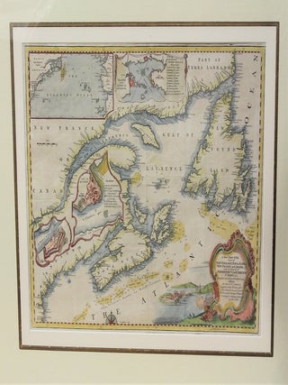 Item #M5550 A New Chart of the Coast of New England, Nova Scotia New France or Canada, with the...