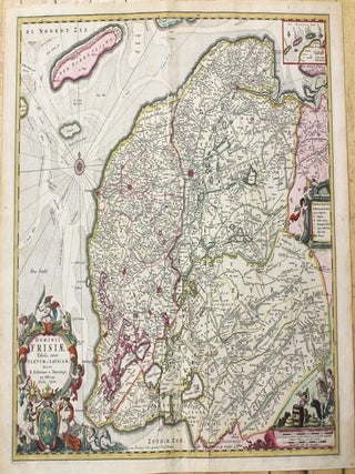 Item #M5556 Dominii Frisiae Tabula, inter Flevum et Lavicam. N. Visscher