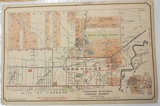Item #M5720 Toronto Suburbs Northern District Plate 37 [Dufferin St., Yonge St. & St. Clair...