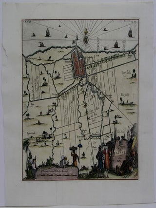 Item #M5728 A Mapp of Batavia with all its Forts. Herman Moll