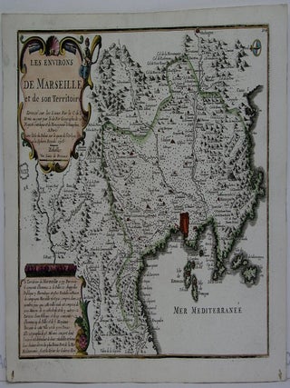 Item #M5770 Les Environs de Marseille et de son Territoire. N. de Fer