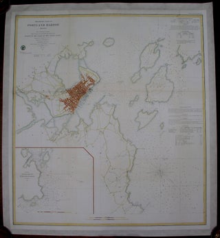Item #M5788 Preliminary Chart of Portland Harbor Main. A D. Bache, A W. Longfellow, C. Boutelle